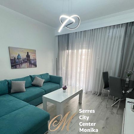 Serres City Center Modern Apartment Luaran gambar